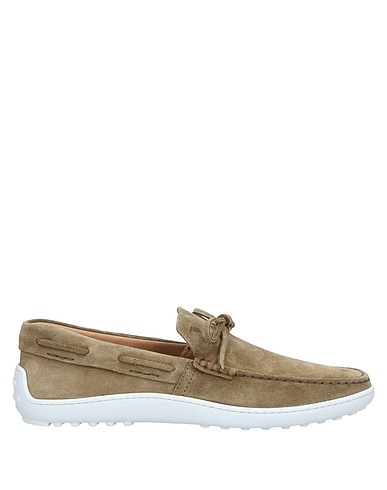 TOD'S Mocassino Verde militare Pelle