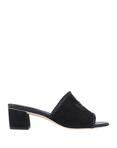 TOD'S Sandals Black Leather