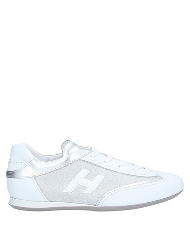 HOGAN Sneakers Bianco Pelle, Fibre tessili