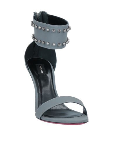 Shop Pinko Woman Sandals Grey Size 6 Textile Fibers