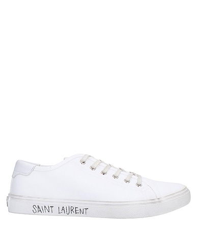 SAINT LAURENT Sneakers White Textile fibres, Leather