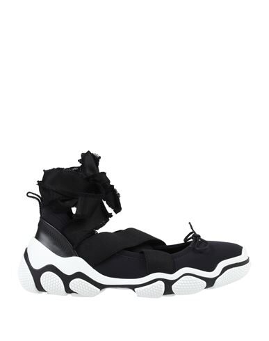 Redv Bow-detailed Polka-dot Neoprene Sneakers In Black