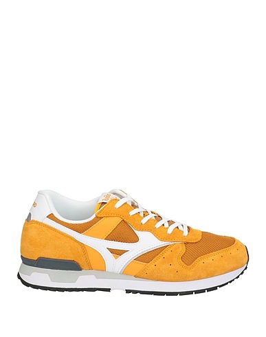 MIZUNO Sneakers Giallo ocra Fibre tessili, Pelle