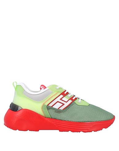 HOGAN Sneakers Verde chiaro Fibre tessili, Gomma