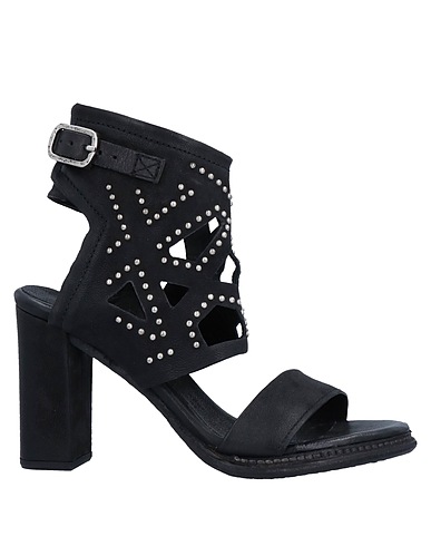 A.S.98 Sandals Black Leather
