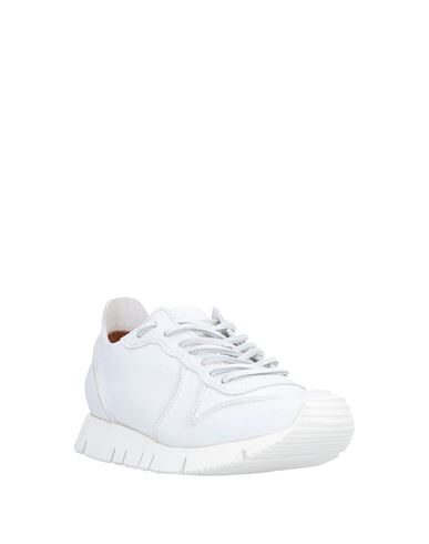 Buttero Lace-up Leather Sneakers In White