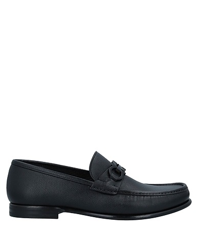 FERRAGAMO Loafers Black Calfskin