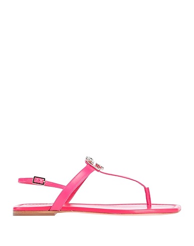 ROGER VIVIER Flip flops Fuchsia Soft Leather