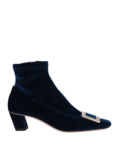 ROGER VIVIER Ankle boot Navy blue Textile fibres