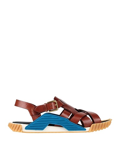 DOLCE&GABBANA Sandals Brown 100% Calfskin