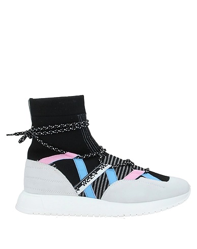 RUCOLINE Sneakers Black Textile fibers, Leather