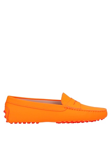TOD'S Loafers Orange Leather