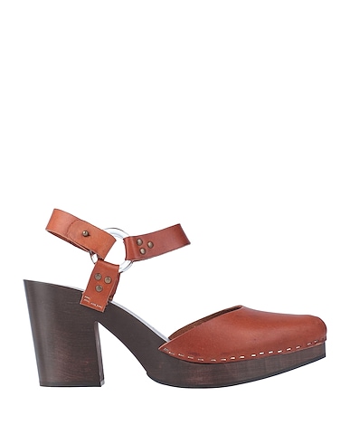 ANTIDOTI Mules and clogs Brown Soft Leather