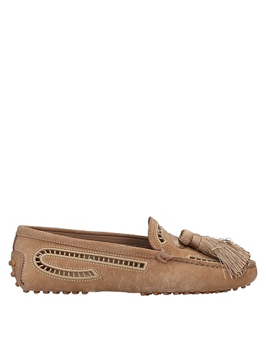 TOD'S Loafers Khaki Leather