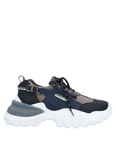 RUCOLINE Sneakers Midnight blue Leather, Textile fibres