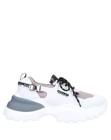 RUCOLINE Sneakers Grigio chiaro Pelle, Fibre tessili