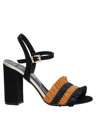 ISLO ISABELLA LORUSSO Sandalen Schwarz Andere Fasern, Leder