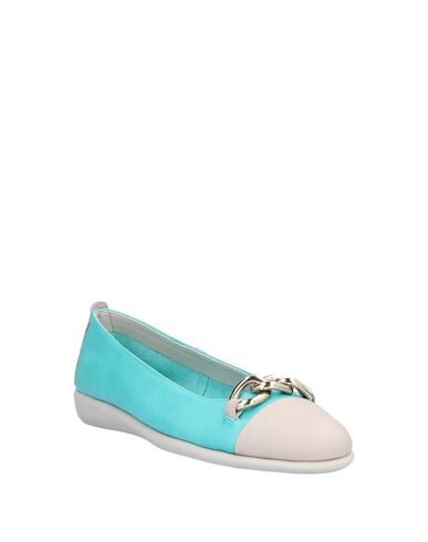 Shop The Flexx Woman Ballet Flats Turquoise Size 5 Soft Leather In Blue