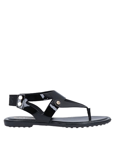 TOD'S Flip flops Black Rubber