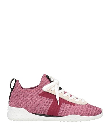 TOD'S Sneakers Mauve Textile fibres, Soft Leather