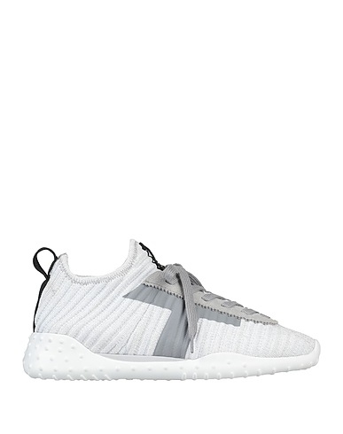 TOD'S Sneakers Grigio chiaro Fibre tessili, Pelle