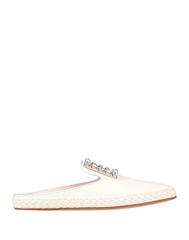 ROGER VIVIER Mules and clogs Ivory Soft Leather