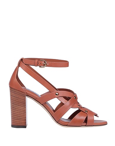 TOD'S Sandals Brown Leather