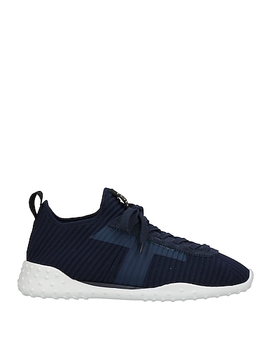 TOD'S Sneakers Midnight blue Textile fibres, Leather