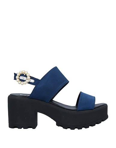 CULT Sandals Midnight blue Textile fibres
