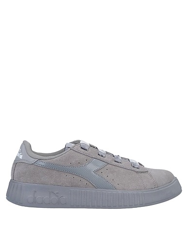 DIADORA Sneakers Grau Leder, Gewebefasern