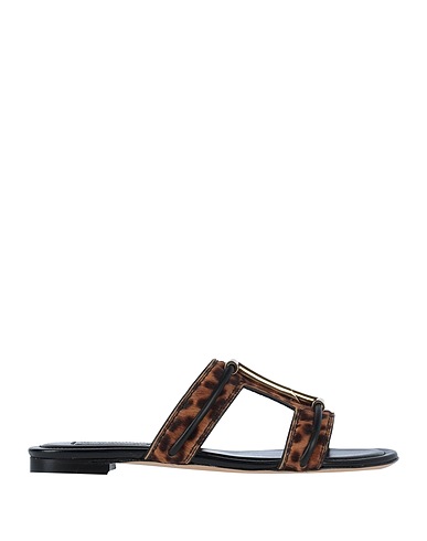 TOD'S Sandals Brown Leather