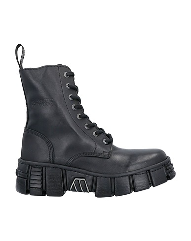 NEW ROCK Ankle boot Black Leather