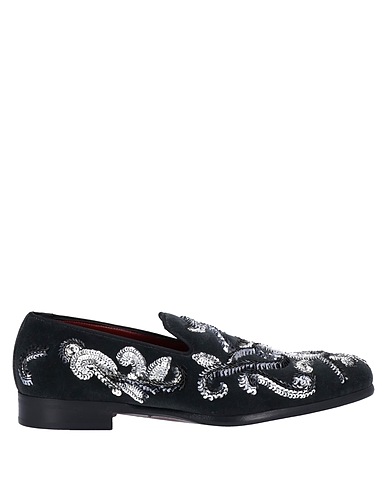 DOLCE&GABBANA Loafers Charcoal 100% Cotton