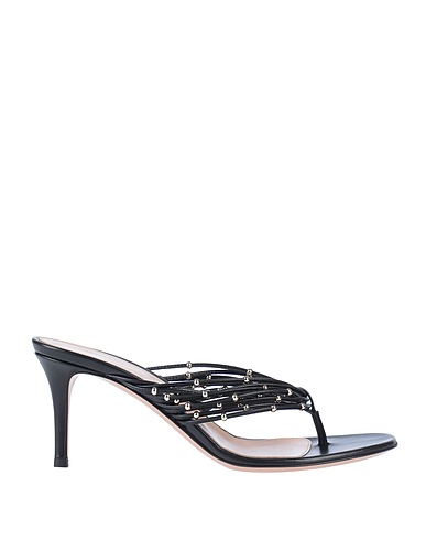 GIANVITO ROSSI Flip flops Black Leather