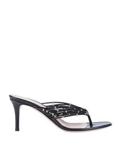 Gianvito Rossi Toe Strap Sandals In Black