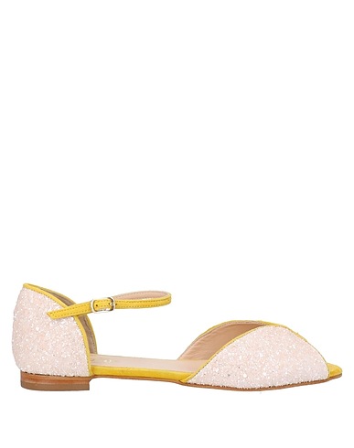 DORA Ballerine Rosa chiaro Fibre tessili, Pelle