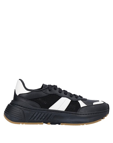 BOTTEGA VENETA Sneakers Black Leather, Textile fibres