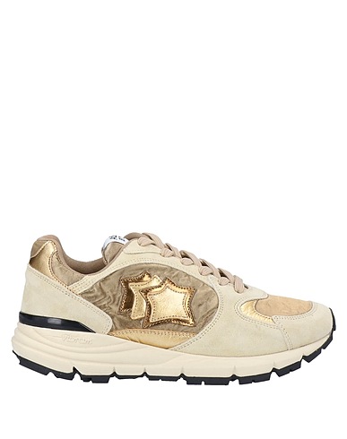 ATLANTIC STARS Sneakers Beige Leather, Synthetic fibers