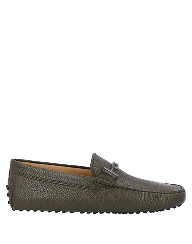 TOD'S Loafers Dark green Soft Leather