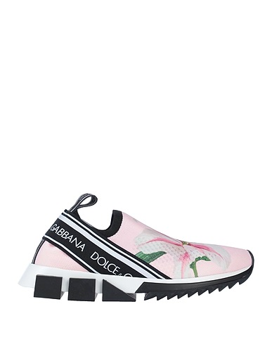 DOLCE&GABBANA Sneakers Pink 70% Polyester, 15% Viscose, 10% Polyamide, 5% Elastane
