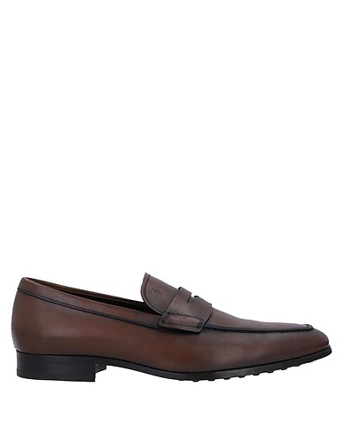TOD'S Loafers Dark brown Soft Leather