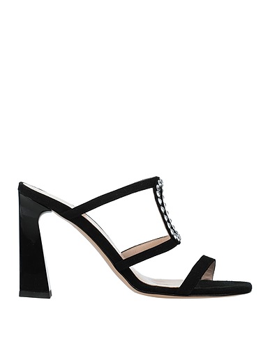 GIANMARCO F. Sandals Black Soft Leather