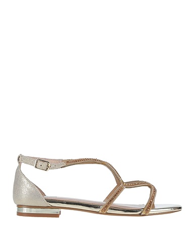 BIBI LOU Sandals Gold Textile fibres, Other Fibres