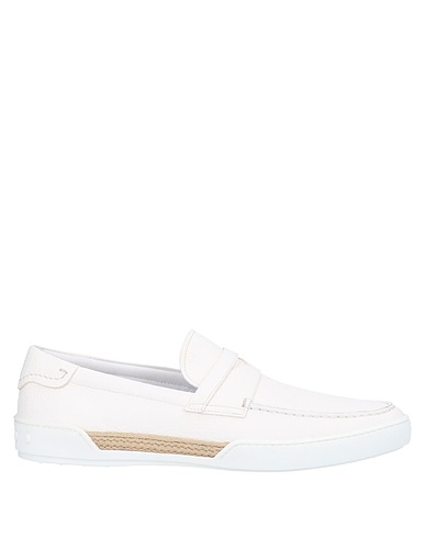 TOD'S Loafers White Soft Leather
