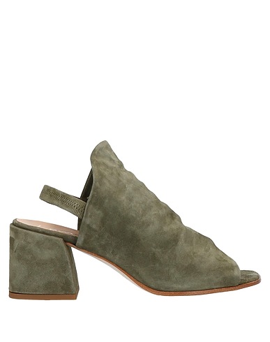 LEMARÉ Sandals Military green Soft Leather