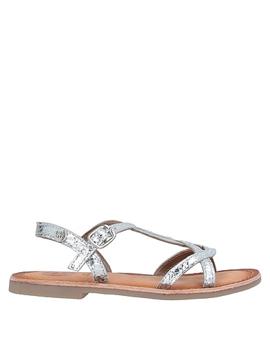 GIOSEPPO Sandals Silver Leather