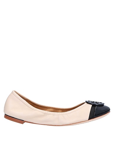 TORY BURCH Ballet flats Beige Soft Leather
