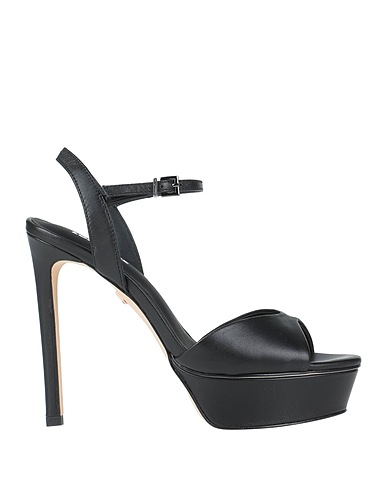LOLA CRUZ Sandals Black Leather