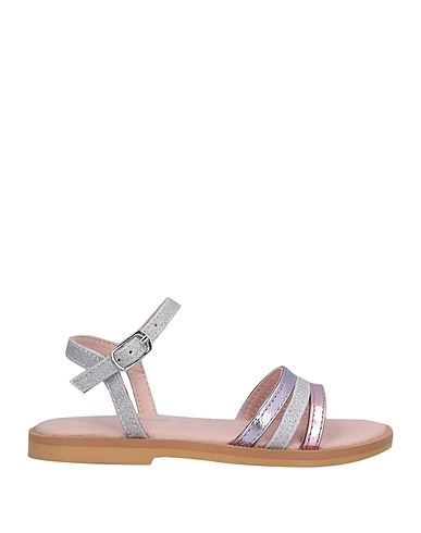 OCA-LOCA Sandals Pink Leather, Textile fibres