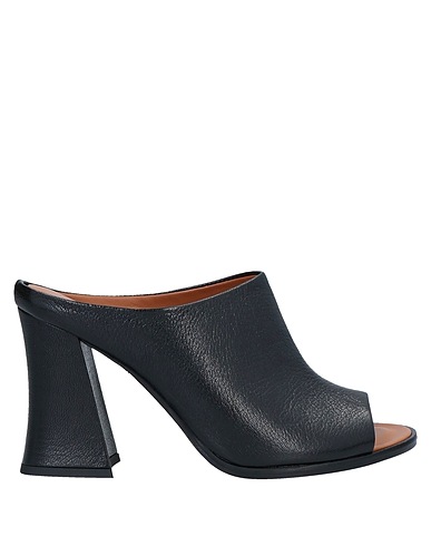 JEANNOT Sandals Black Leather